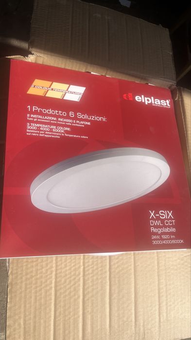 Lampa plafon led okragla