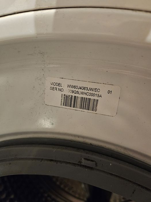 Pralka Samsung ww60j4063jw ec slim 6kg 45 cm