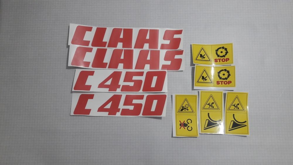 Naklejki claas lexion heder c 450 c420 c490 c390 c510 c600 c660