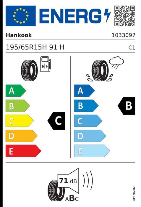 195/65 R15 91H Hankook Ventus Prime 3 K125 (2 sztuki) NOWE