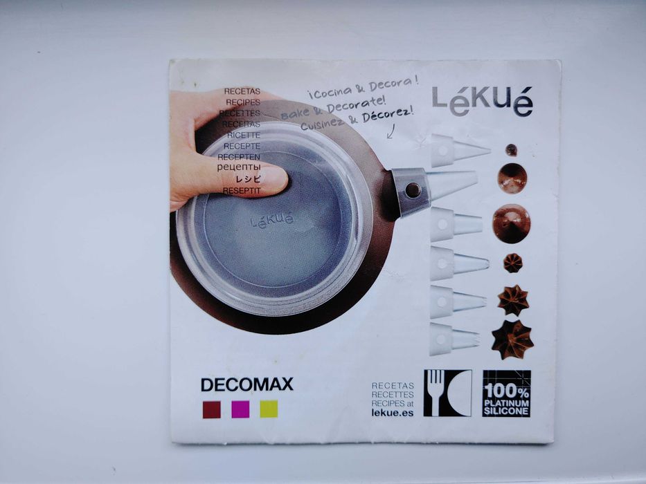 saco de pasteleiro Lékué Decomax com 6 Ponteiras