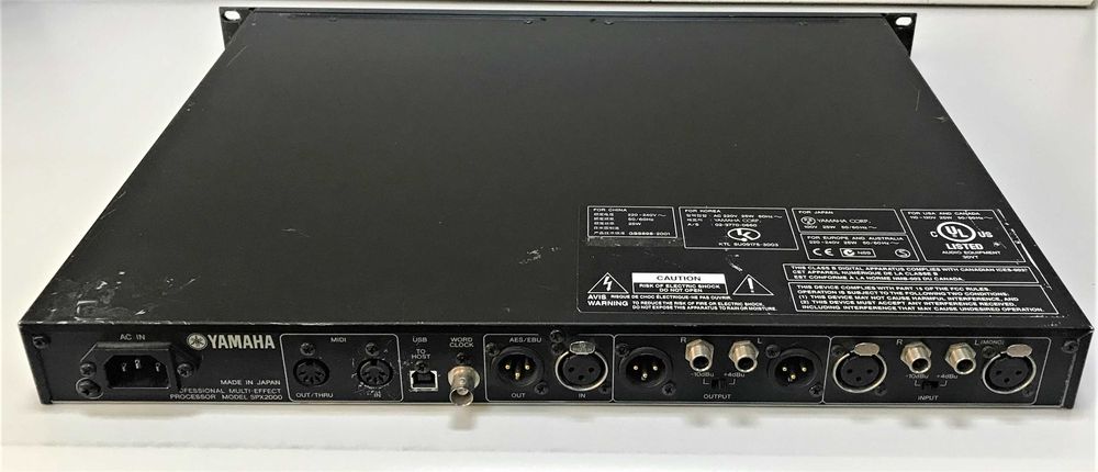 Процесор Yamaha SPX2000 Professional Multi-Effect Processor: 17