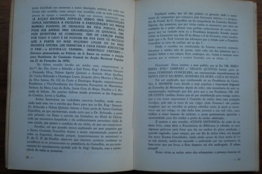 Eleição Ou Traição (A Minha Razão e a Deles..) - 1º Edição 1971