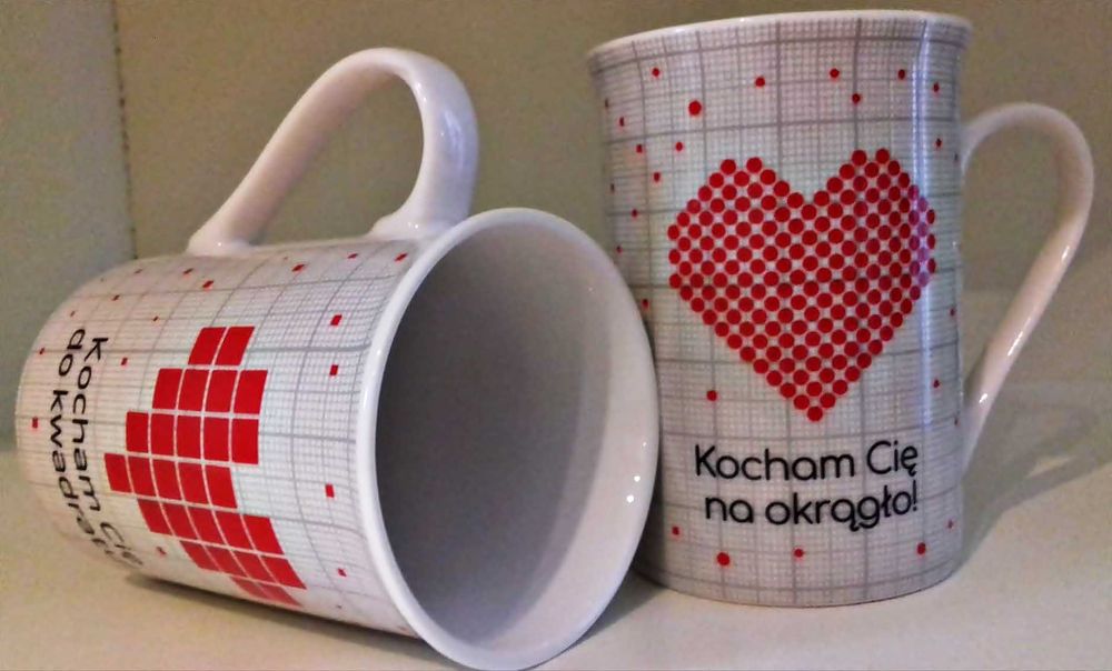 komplet 2 kubków 290 ml dla zakochanych par