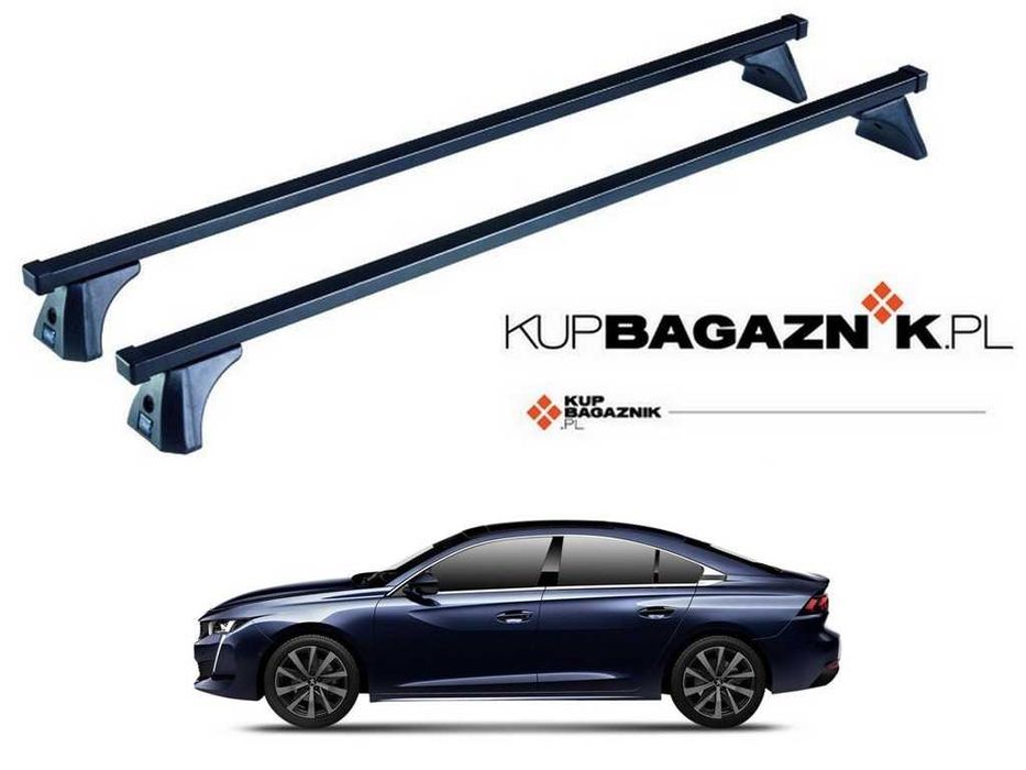 Bagażnik dachowy PEUGEOT 508 II Sedan 2018 do 2025 belki dach relingi