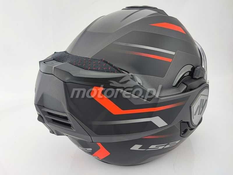 WYPRZEDAŻ Kask Szczękowy Blenda LS2 FF906 ADVANT Kuka Mat Black Red