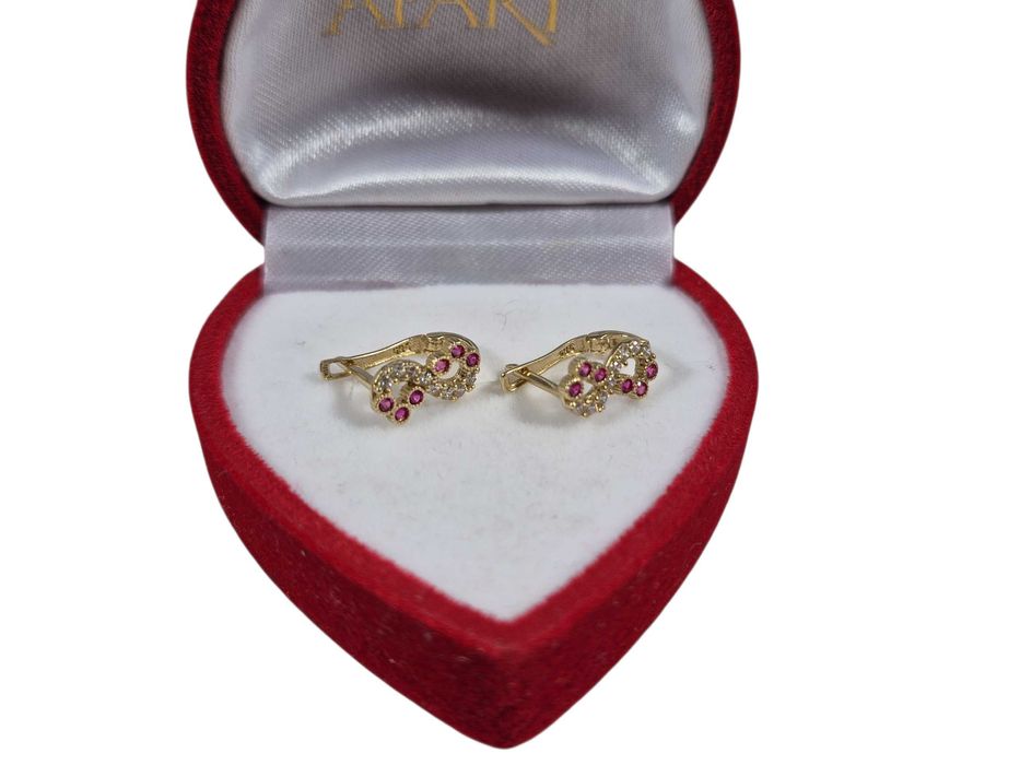 Subtelne  Złote Kolczyki 1,30G 585