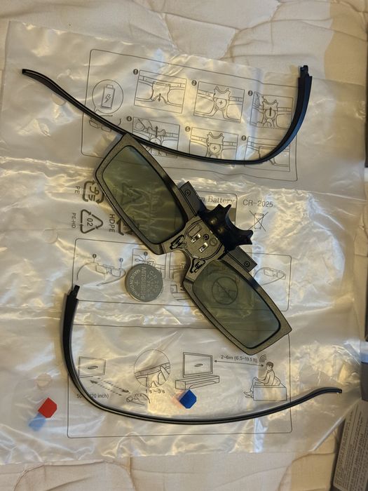 3 pares Óculos 3D Samsung Smart TV SSG-5100GB full HD RF novos, tested