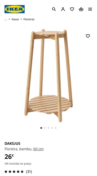 Floreira DAKSJUS do IKEA - Como Nova