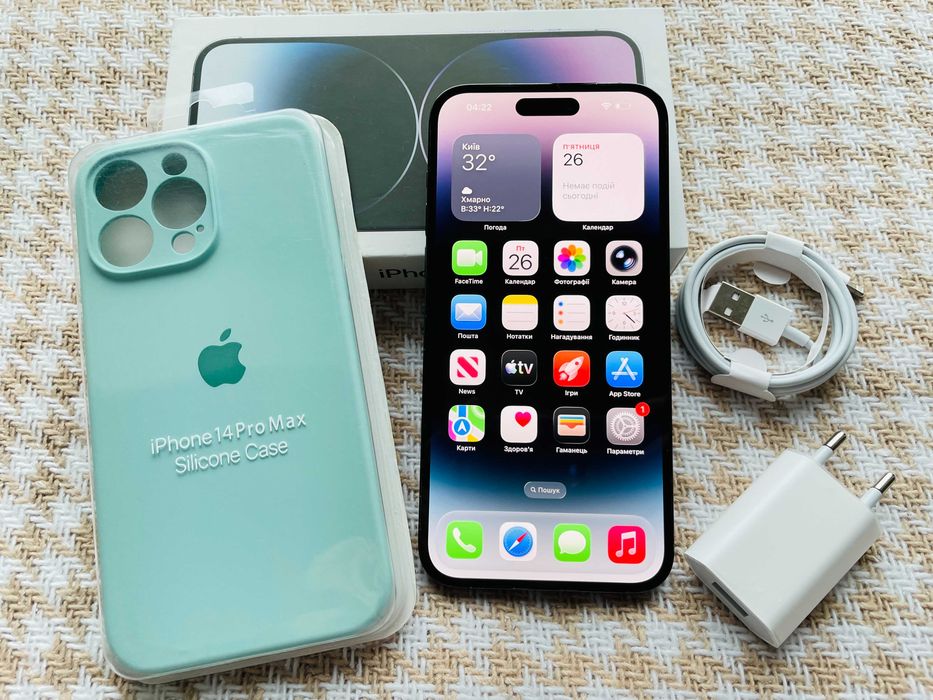 IPHONE 14 PRO MAX 128Gb АКБ 98% Space Black NEVERLOCK ( 08020)