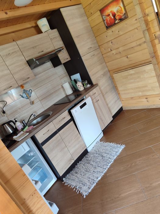 Domek drewniany nad jeziorem Babka w Żywkach