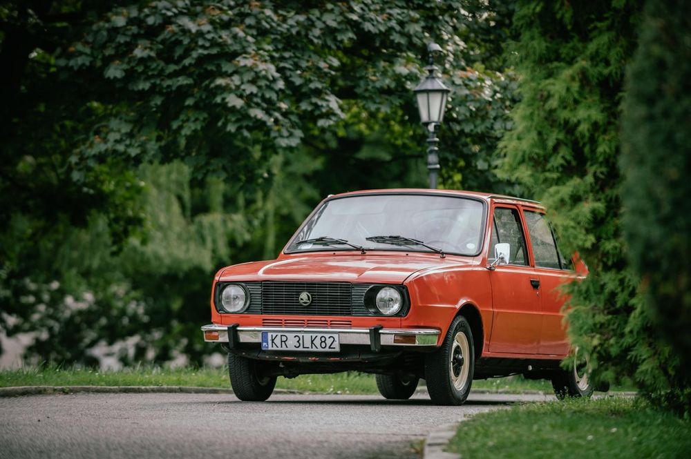 Skoda 105S 1982 r. – samochód zabytkowy – żółte tablice Niski przebieg 31000