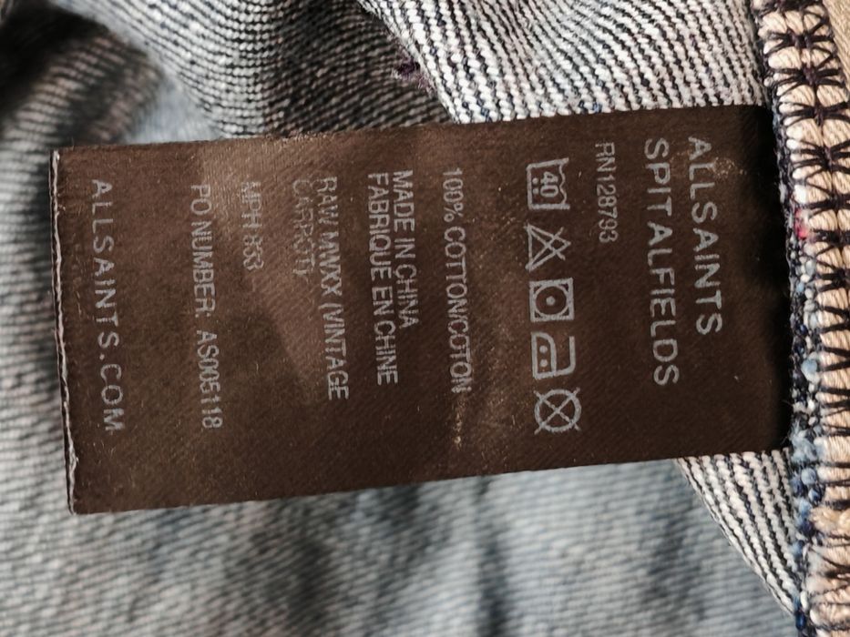 Джинси Allsaints okayama japan selvedge оригінал  levis 100% Edwin