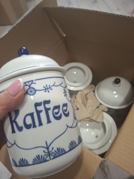 Pojemniki,  porcelany kahla