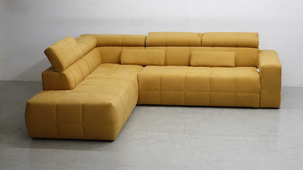 SFP DESIGN narożnik regulowane zagłówki rogówka sofa kanapa tkanina