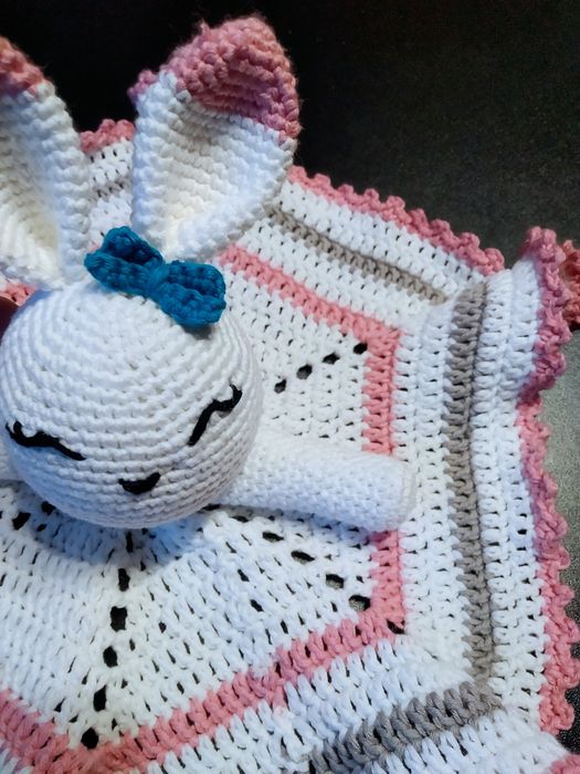 Maskotka pacynka KRÓLIK amigurumi - różne kolory