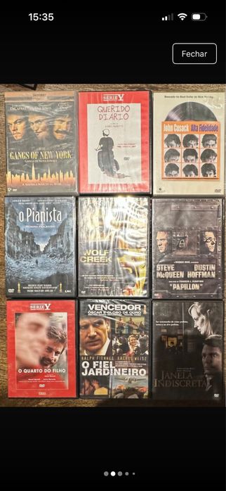DVDs em bom estado
