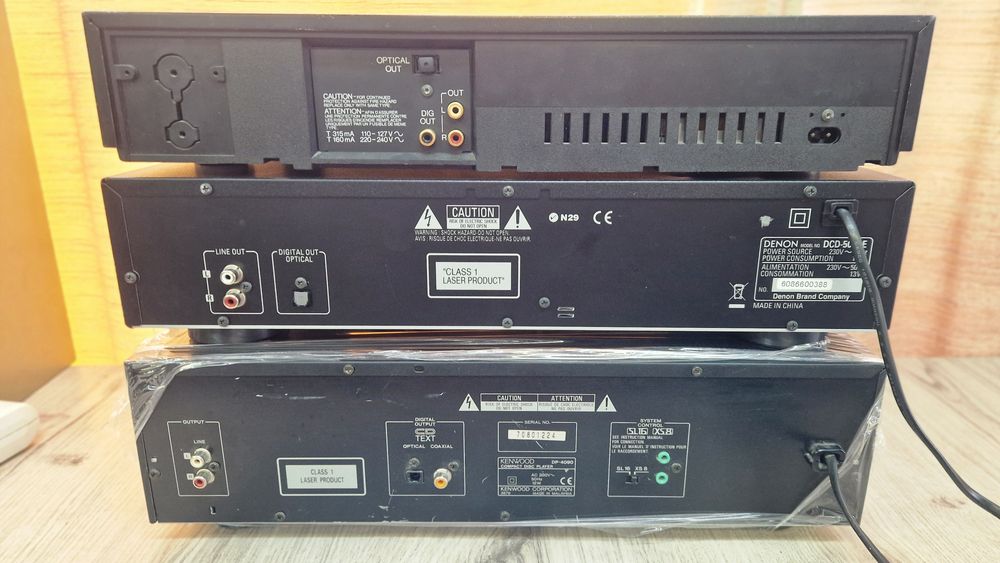 Програвачі CD:Marantz CD 75dx,Denon DCD 500 AE,Kenwood DP 4090