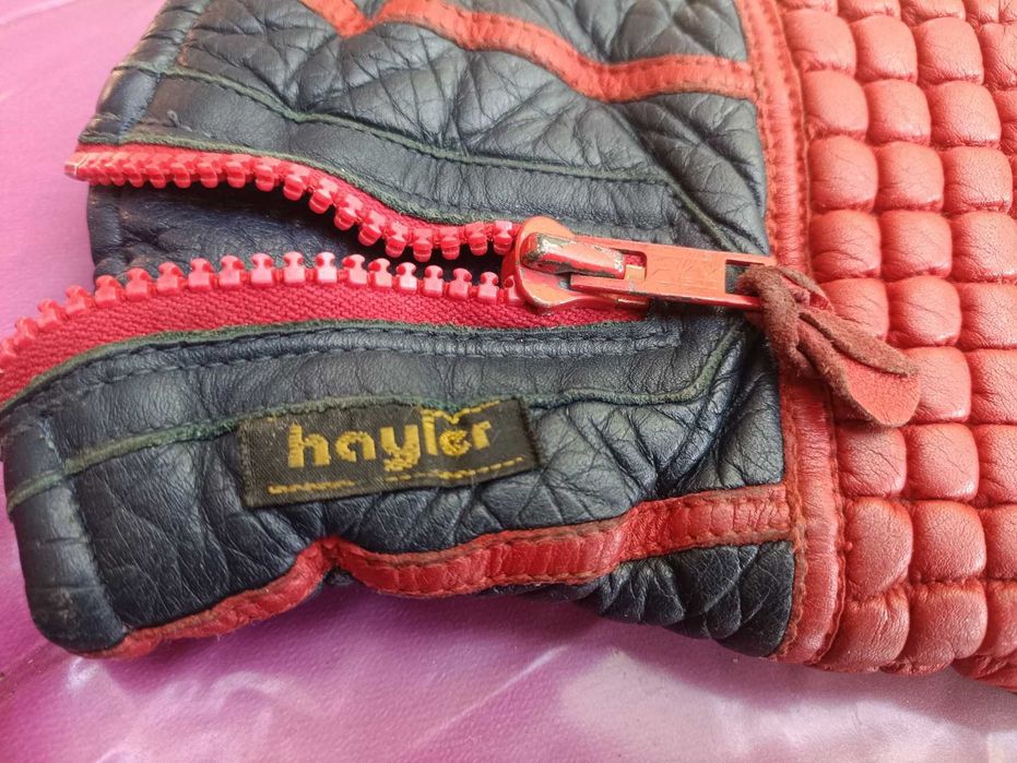 Кожаные перчатки подростковые Hayler утеплённые L