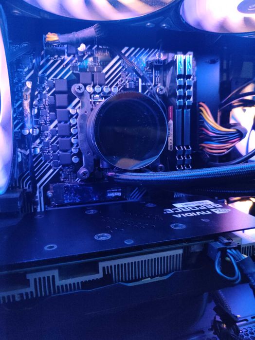 PC Gaming - RTX 2060 SUPER, i5 11400f, 16GB DDR4, H510M-E, Water Cooler + 6 Fans Static RGB, Gabinete Torre Aquarium