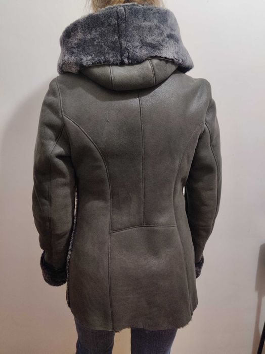 Kożuch damski skórzany naturalny zimowy