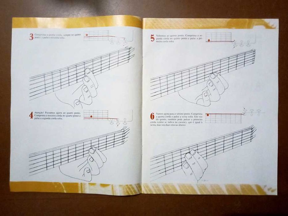 Curso De Guitarra Com Cassetes Orbis/Fabbri - Volume 1 e 2