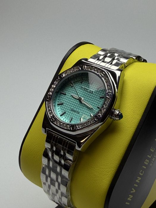 Invicta 69376, жіночий годинник з бірюзовим циферблатом
