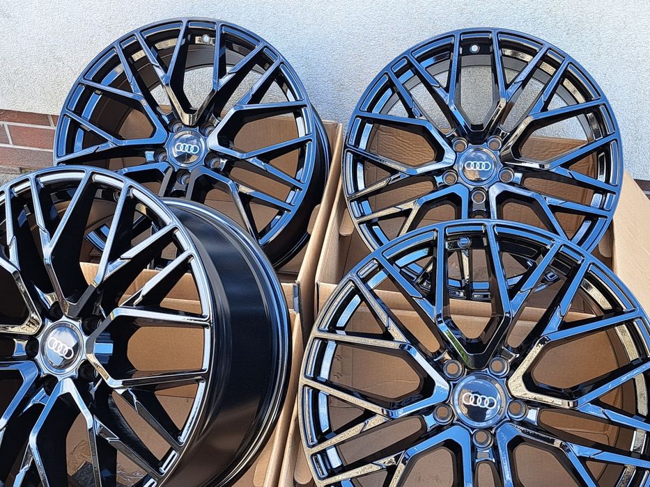 Alufelgi NOWE 17 AUDI 5x112 A3 A4 B7 B8 B9 A6 C5 C6 Q3 TT CZARNE CA20