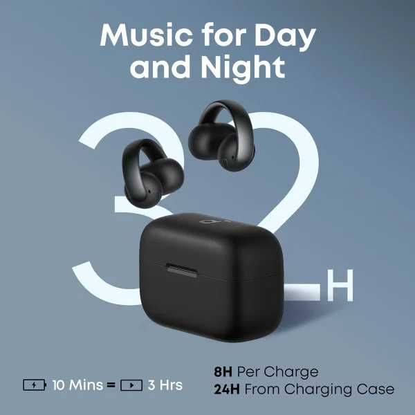 Навушники Anker SoundCore AeroClip Black (A3388G11)