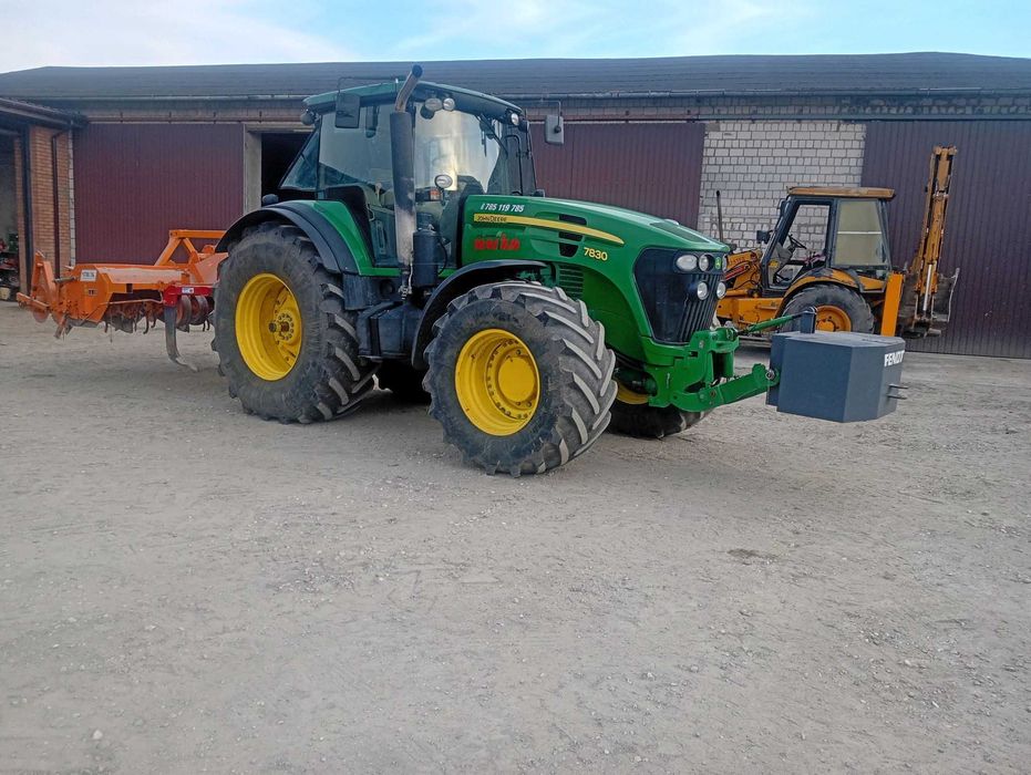 Wynajmę ciągnik Wynajem John Deere Wypożyczalnia 7830, 6215R 7730, 7930