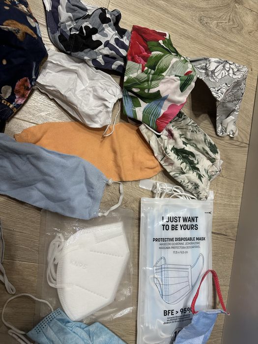 Maseczki jednorazowe wielorazowe