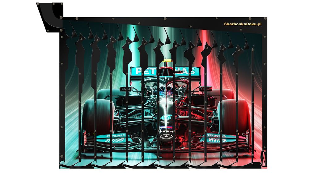 Skarbonka Ścienna Formuła 1 | Prezent urodzinowy dla fana F1