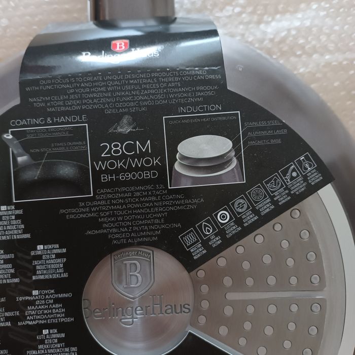 Patelnia Głęboka WOK 28 cm berlinger Haus