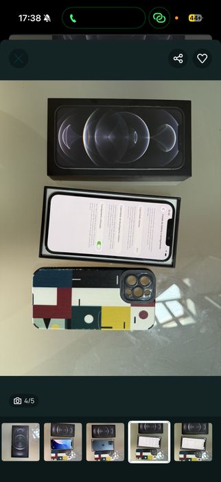 Iphone 12 pro Max com 256gb 88% bateria nunca aberto
