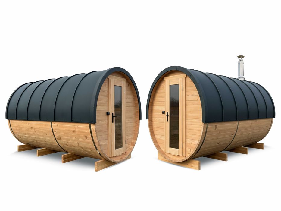 Sauna ogrodowa beczka drewniana sauna rozmiar XL 1