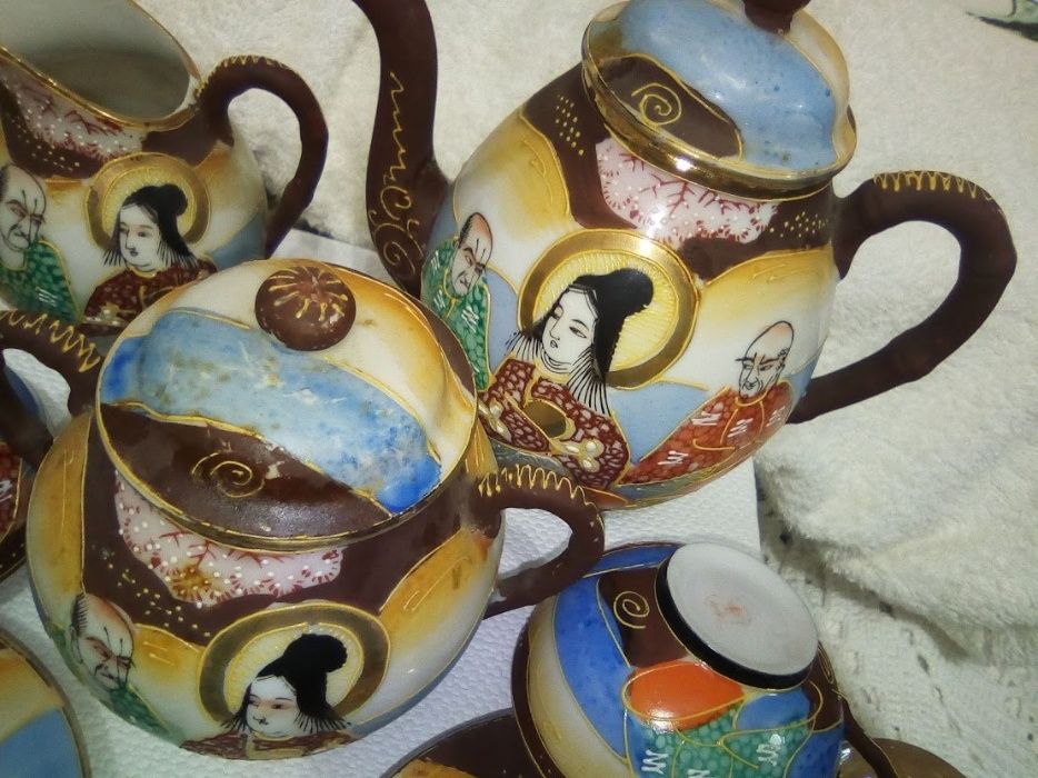 Serviço Porcelana Japonesa Muito Antigo