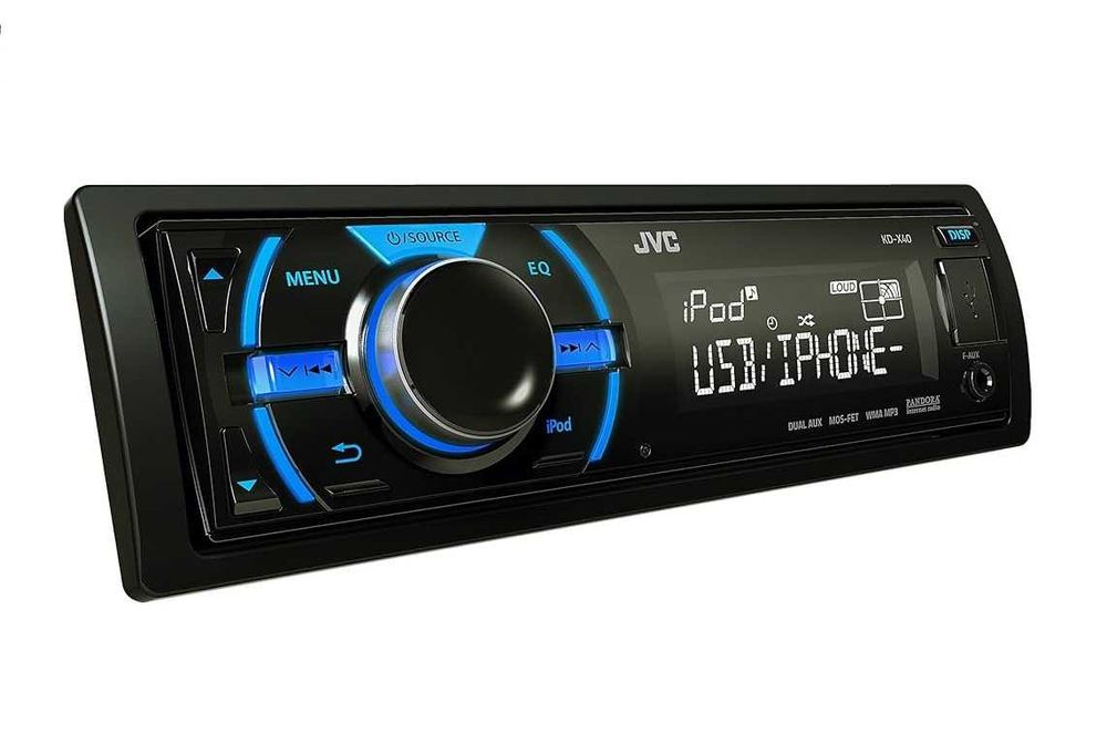 Radio samochodowe JVC / USB, AUX, Bluetooth KD-X40 2x RCA Kolory