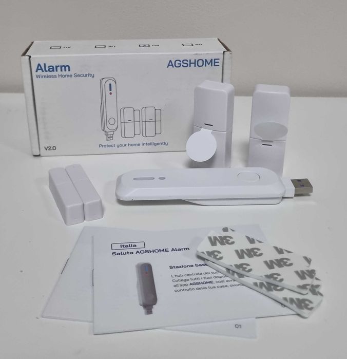 Bezprzewodowy System Alarmowy AGSHOME WiFi Smart Home DP-W3 Zestaw
