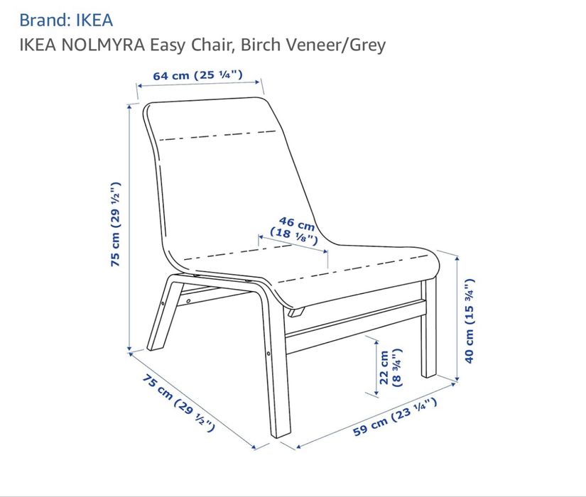 Cadeira tipo poltrona Ikea