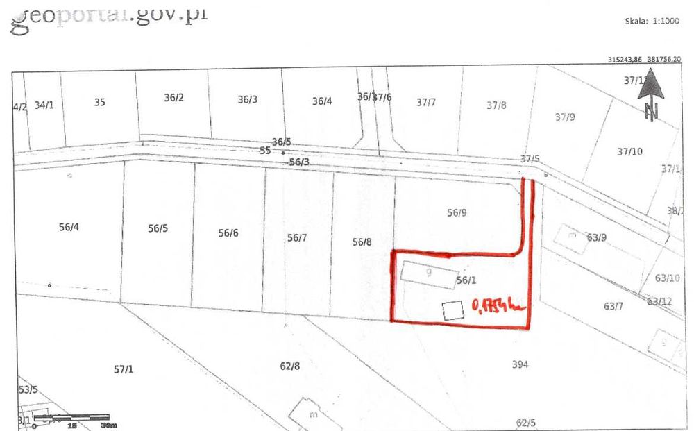 Działka w Prochowicach (59-230), powiat legnicki