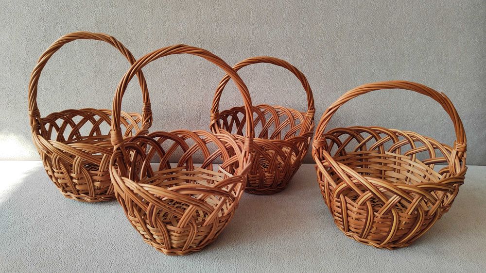koszyki koszyczki wiklinowe 4 szt.