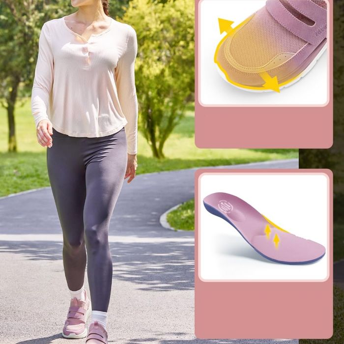 Damskie buty do biegania slip-on - lekkie, różowe, 39 EU
