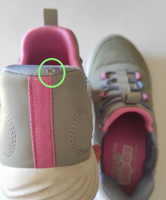 Дитячі кросівки для дівчинки Skechers Bounder 303585L GRY, 34 рр