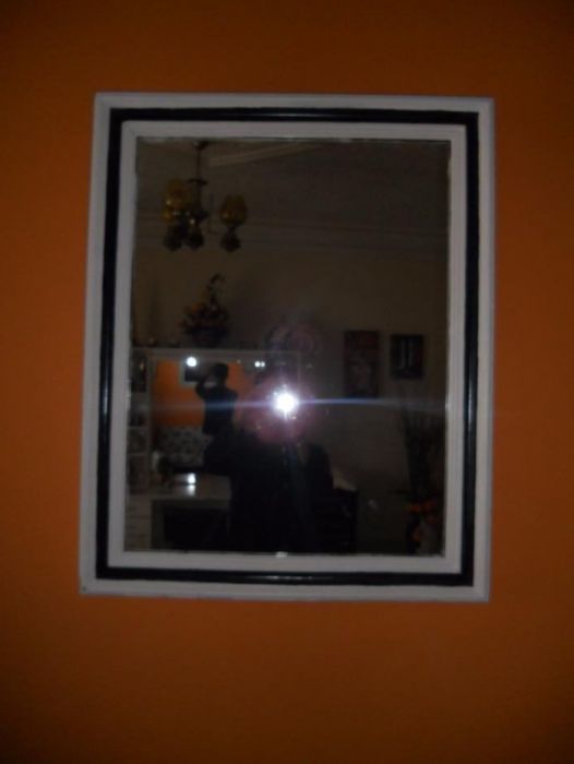 espelho de sala em madeira
