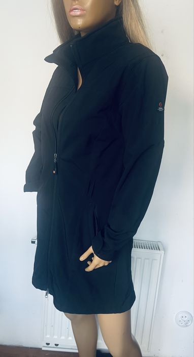 Killtec płaszcz Softshell czarny damski 36 S widoodporny