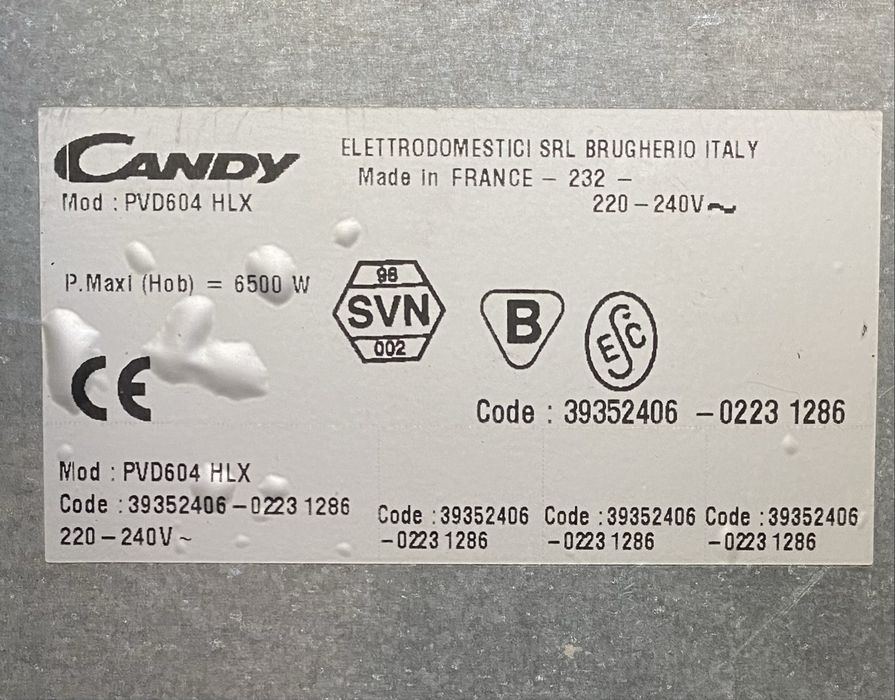Forno Bosch + Placa Vitrocerâmica Candy — conjunto encastrável
