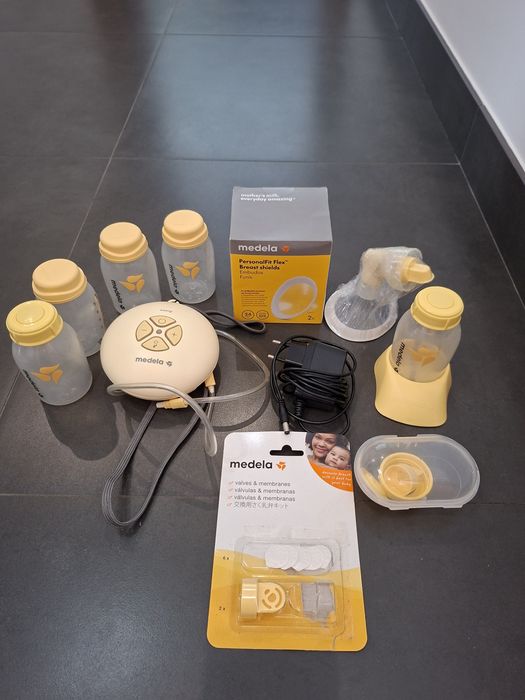 Bomba Medela tirar leite com acessórios
