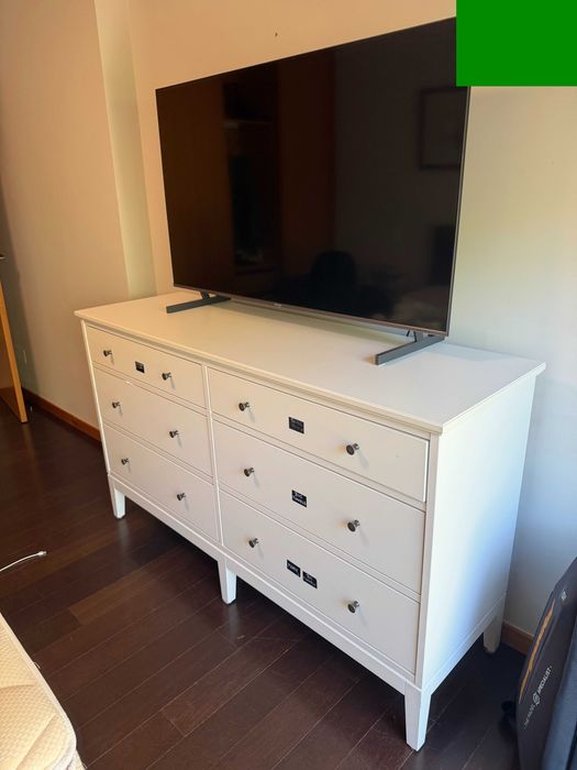 Cómoda branca IKEA HEMNES 8 gavetas – Vilamoura