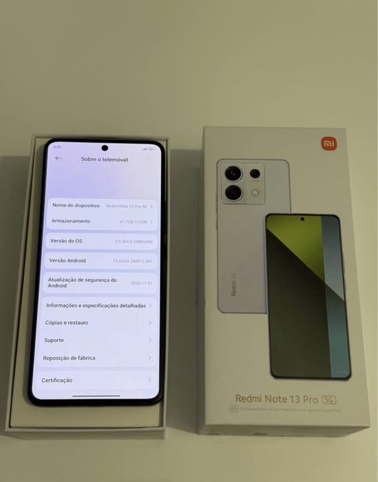 Xiaomi redmi note 13 pro 5G 12Gb ram 512gb rom troco por iphone