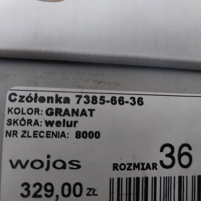 Buty damskie szpilki Wojas 36 Welur